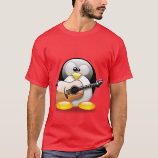 Akustikgitarre Tux (Linux Tux) T-Shirt