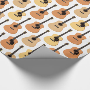 Akustikgitarren-Muster Geschenkpapier