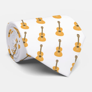 Akustikgitarrenmuster Braun Musikinstrument Krawatte