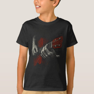 Akustikgitarrespieler-Shirt Vintage Musiklehrer T-Shirt