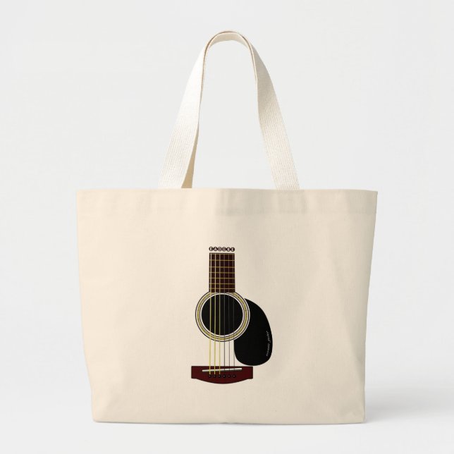 Akustikgitarretasche Jumbo Stoffbeutel (Vorne)