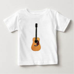 Akustikgitarrevertikale Baby T-shirt