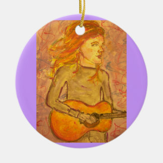 Akustikgitarrezeichnen Keramik Ornament