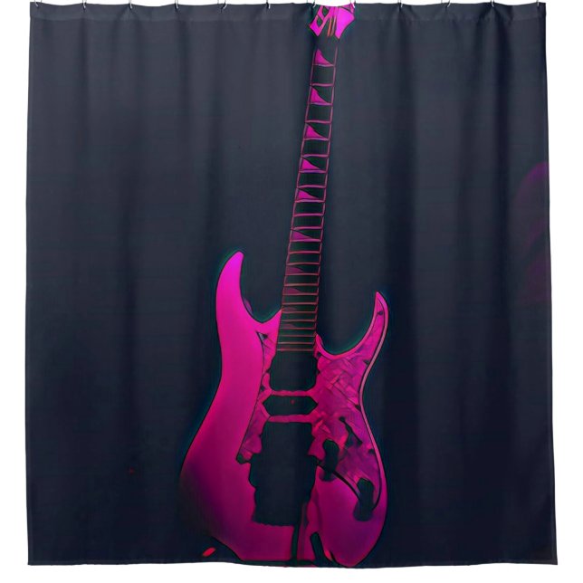 Akustikgitarrist Duschvorhang (Vorderseite)