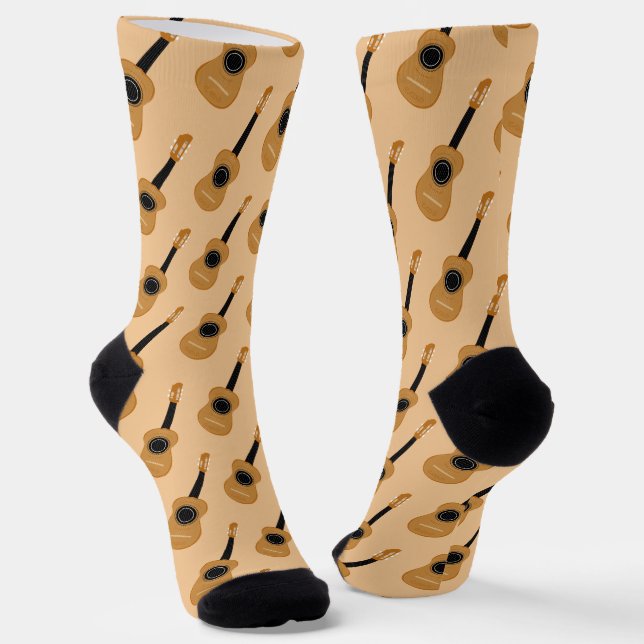 Akustikgitarrist Socken (Gewinkelt)