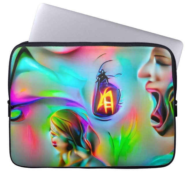 Akustikophobie Laptopschutzhülle (Vorderseite)
