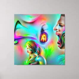 Akustikophobie Leinwanddruck