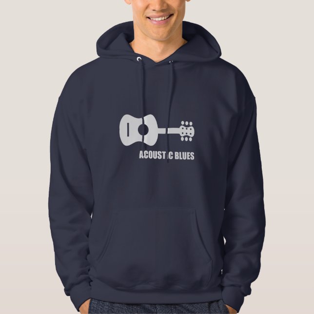 Akustische Blues Hoodie (Vorderseite)