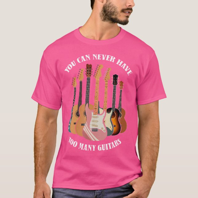 Akustische elektrische Gitarrenmusik Liebhaber von T-Shirt (Vorderseite)
