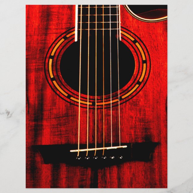 Akustische Gitarre aus Holz (Vorderseite)