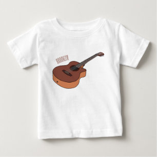 Akustische Gitarre-Cartoon-Abbildung Baby T-shirt
