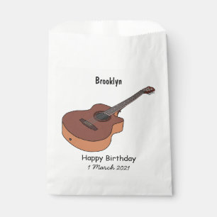 Akustische Gitarre-Cartoon-Abbildung Geschenktütchen