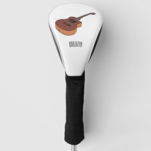 Akustische Gitarre-Cartoon-Abbildung Golf Headcover