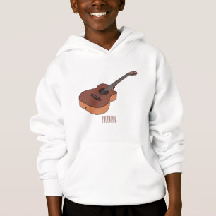 Akustische Gitarre-Cartoon-Abbildung Hoodie
