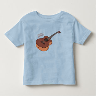 Akustische Gitarre-Cartoon-Abbildung Kleinkind T-shirt