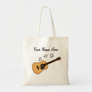 Akustische Gitarre Custom Tote Bag Gitarrist Musik Tragetasche