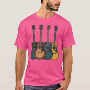 Akustische Gitarre Gitarrist Musikband Musiker T-Shirt