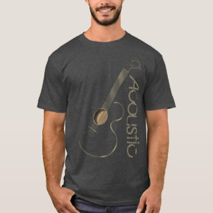Akustische Gitarre-Logo T-Shirts