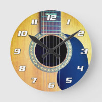 Akustische Gitarre mit Zahlen