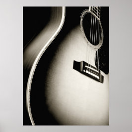 akustische Gitarre Poster