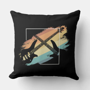 Akustische Gitarre Retro Music Player Musician Bas Kissen