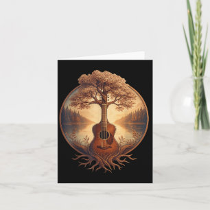 Akustische Gitarre Tree Gitarrensee Country Music Karte