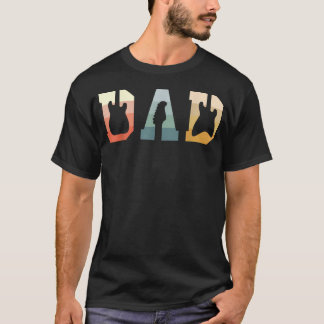 Akustische Gitarre Vater Gitarrist Musikinstrument T-Shirt