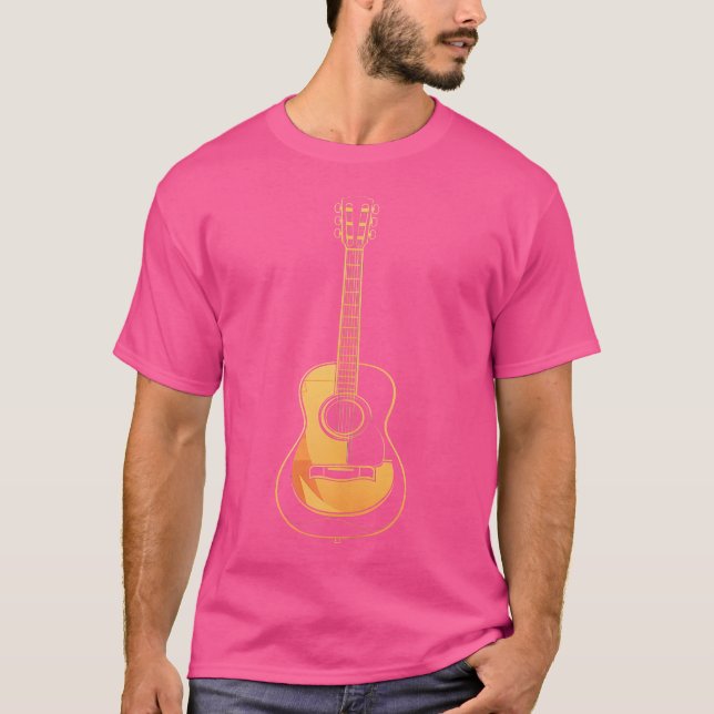Akustische Gitarre Vector T-Shirt (Vorderseite)