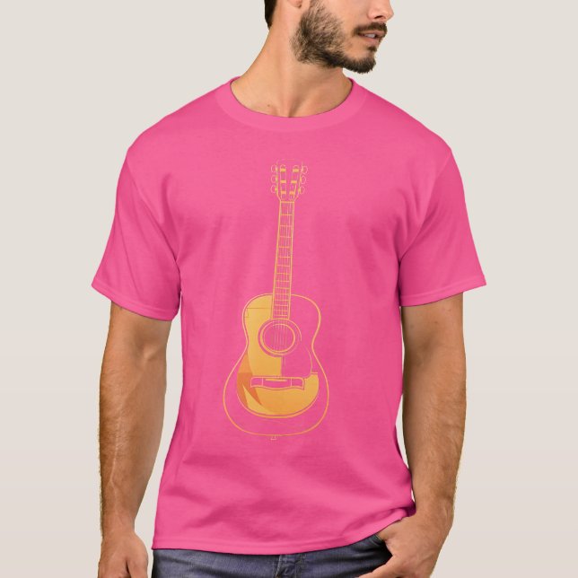 Akustische Gitarre Vector T-Shirt (Vorderseite)
