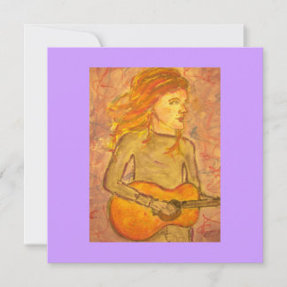 akustische Gitarre zeichnend