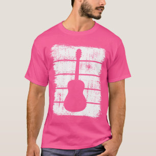 Akustische Gitarre Zeichnend Gitarrist T-Shirt