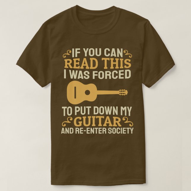 Akustische Gitarrenspielband MusicianAkustische Gu T-Shirt (Design vorne)