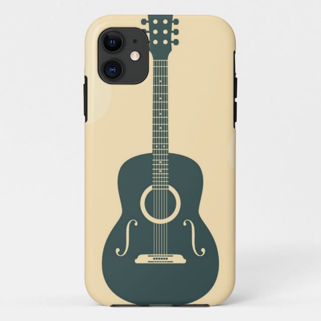 Akustische Retro-Gitarre Case-Mate iPhone Hülle (Rückseite)