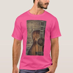 Akustische Vintage-Gitarre Retro-Gitarrist-Band T-Shirt