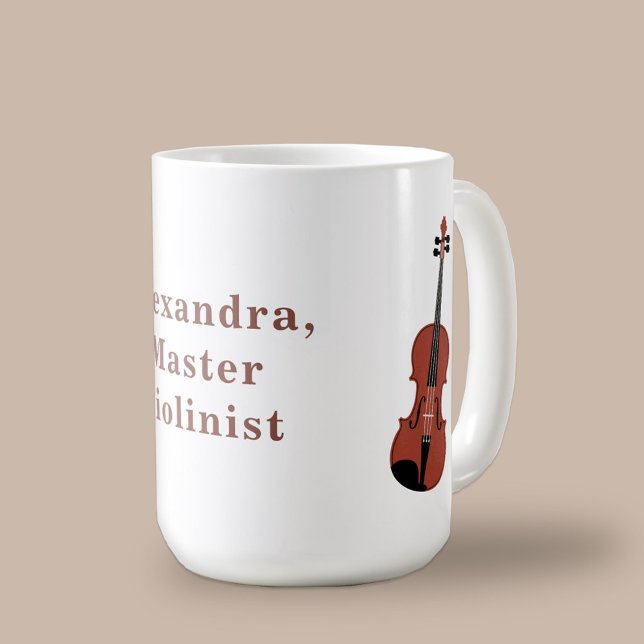 Akustische Violine Kaffeetasse (Violin Coffee Mug)