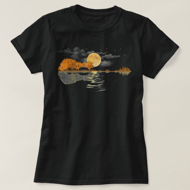 Akustischer Gitarrenspieler , Geburtstag, Weihnach T-Shirt (Design vorne)