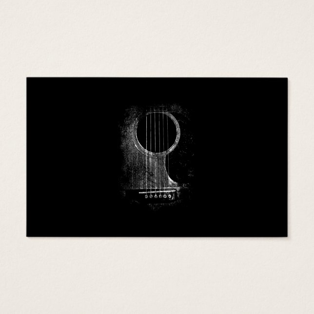 Akustischer Gitarrenspieler Six String Rock & Roll (Vorderseite)