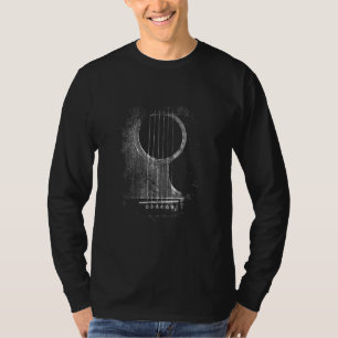 Akustischer Gitarrenspieler Six String Rock & Roll T-Shirt