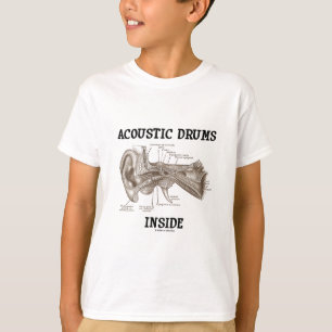 Akustisches Trommel-Innere (Anatomie des T-Shirt