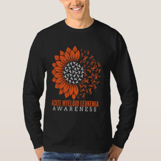 Akute myeloische Leukämie Bewusstsein Sonnenblume T-Shirt