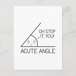 Akuter Winkel Postkarte