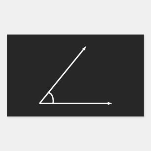 Akuter Winkel Rechteckiger Aufkleber