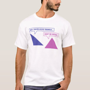 Akutes Dreieck-stumpfer Winkel T-Shirt