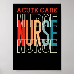 Akutkrankenschwester Vintage Poster