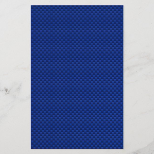 Akzent Blue Carbon Fibre wie Print Background Briefpapier (Vorderseite)
