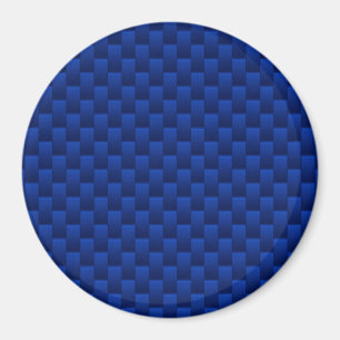 Akzent Blue Carbon Fibre wie Print Background Magnet