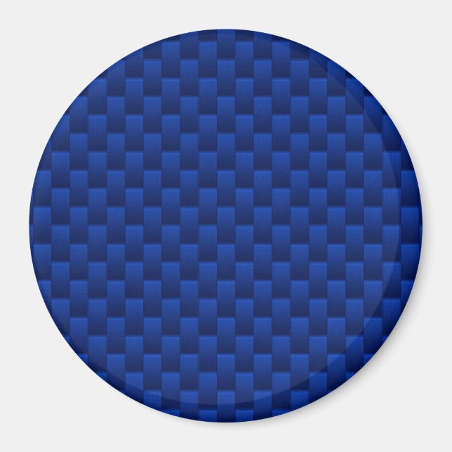 Akzent Blue Carbon Fibre wie Print Background Magnet (Vorne)
