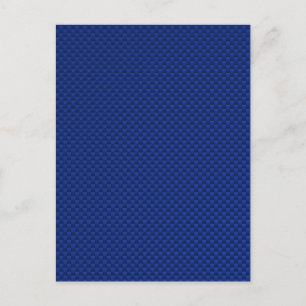 Akzent Blue Carbon Fibre wie Print Background Postkarte