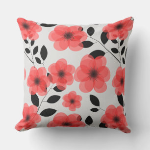 Akzent im Freien Kissenrot Blume Kissen Kissen