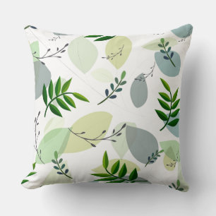 Akzent-Kissen - Botanischer Druck-Wurfkissen Kissen